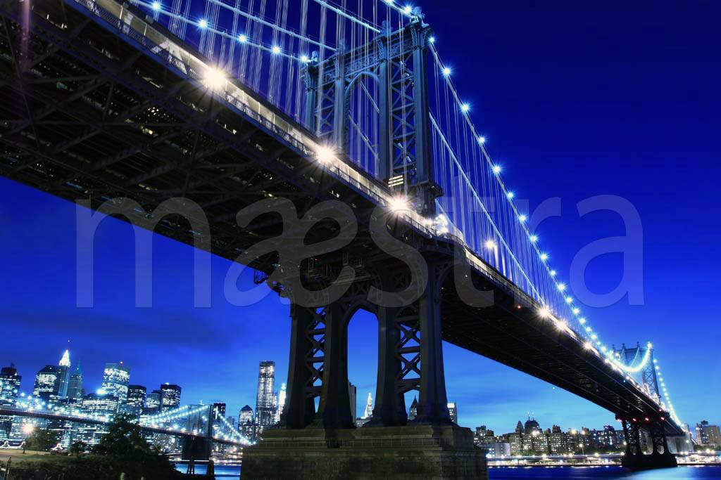 Фотообои Ночной мост Бруклина